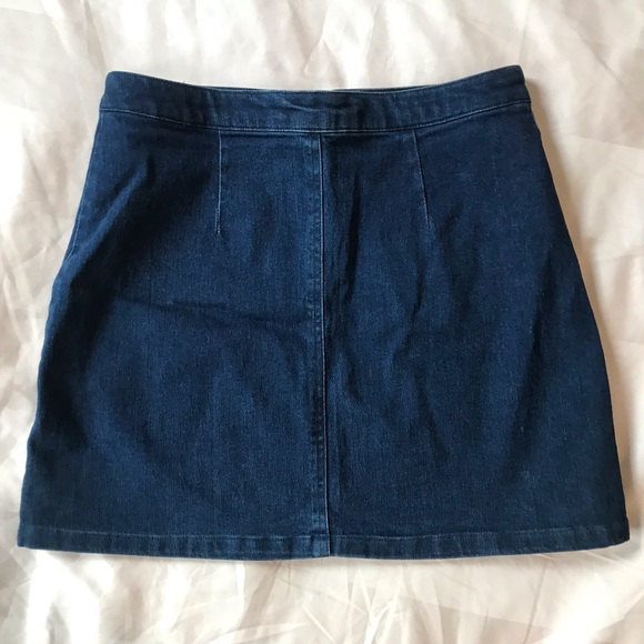 Forever21 zip front denim mini skirt - Picture 4 of 5